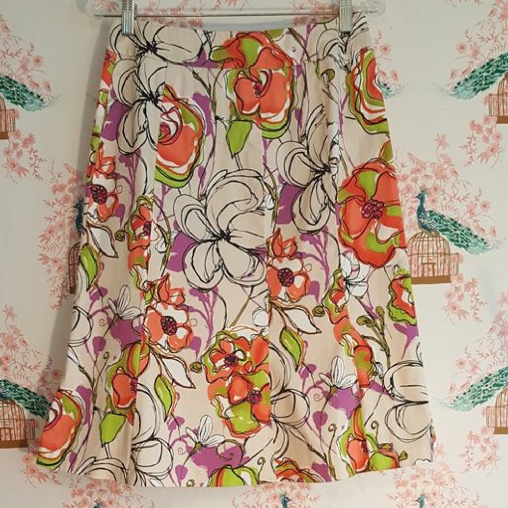 Lane Bryant Size 18 Flared flower skirt